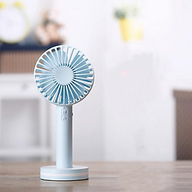 Mua Quạt sạc mini cầm tay kiêm gương trang điểm - Hàng chính hãng
