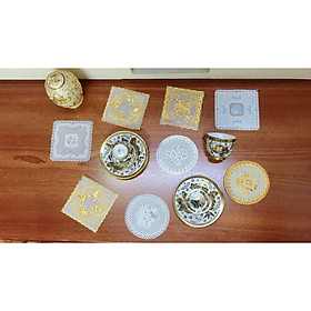 Mua Tấm lót cốc trà 10cm ren hoa - HÀNG ĐẸP