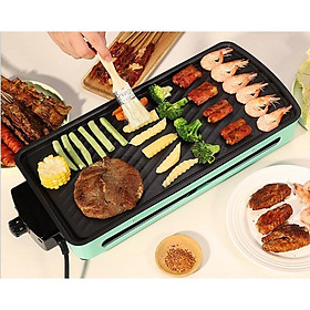 Mua Bếp Nướng Điện BBQ Không Khói Hàn Quốc MR-001 1600w Kèm Vỉ Nướng Và Khay Nướng