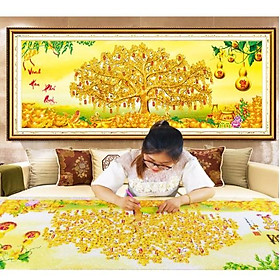 TRanh đính đá kim cương Vinh Hoa Phú Quý YN5193