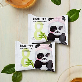 Khăn Ướt Tẩy Trang Mắt Môi BOM Chiết Xuất 8 Loại Trà Eight Tea Lips & Eyes Makeup Remover Pad 30 Miếng