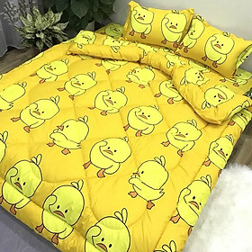 Bộ Chăn Ga Gối Cottong Poly PLX25 Gosan đáng yêu