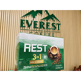 Cà phê hòa tan rest 3in1 đậm vị cà phê hộp 18 gói 15g
