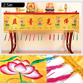 Mua Rèm Treo Phật Đạo giáo trang trí có ren 2m5 - thờ cúng