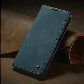 Bao da bò thật dạng ví chính hãng Caseme dành cho Xiaomi Redmi Note 9s