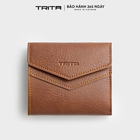 Ví Trita ( Thời trang nữ nắp gập viền thoi - Ví da RV88 )