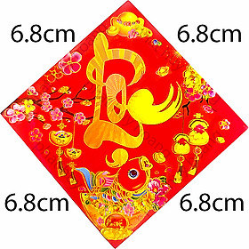 Mua Decal dán dưa hấu mừng tết, Tem tết decal dán trang trí ngày tết - Lộc - 6.8 x 6.8 (cm) tại Cửa Hàng Phát Huy Hoàng