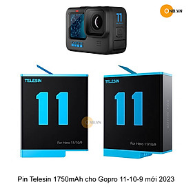 Mua Gopro 11-10-9 Pin Telesin 1750mAh tem xanh 2023