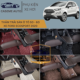 Thảm Trải Sàn, Lót Sàn Ô Tô 5D 6D Thiết Kế Theo Xe FORD ECOSPORT 2020 Chống Nước, Không Mùi - MẪU CARBON - Hàng Chính Hãng