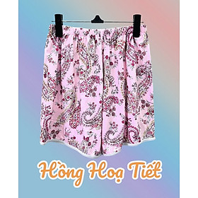 Quần ngắn ngủ nữ, thun cotton, thoáng mát, mặc nhà, đi chơi, ống rộng, lưng thun, co dãn, họa tiết đa dạng