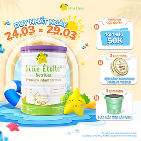 Sữa bột Ngôi sao nhỏ Little Étoile sô 1 (0-6 tháng) 800g