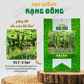 Hạt giống Khổ Qua Xanh Trái Dài Salsa (5 hạt) trồng quanh năm, trái sai, năng suất ổn định - Hạt giống Rạng Đông