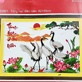 Mua Tranh thêu chữ thập Tùng hạc diên niên 222861