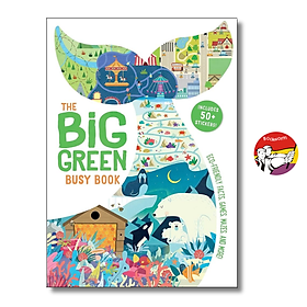Sách - Big Green Busy Book by Damara Strong | Learn Simple Ways - Children's Activity Sticker Book