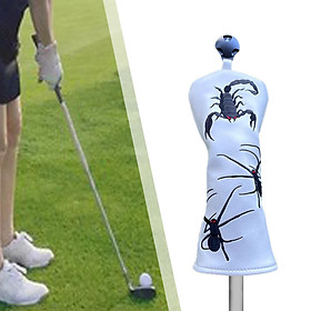 Golf Club Head Cover Scratchproof Protective Sleeve Fleece Lined Golfer Gift