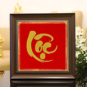 Mua Tranh chữ Lộc thư pháp mạ vàng 24K - TCLO04