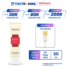 [Mua 1 tặng 1] Kem Chống Nắng Cho Da Nhạy Cảm Cell Fusion C Derma Relief Sunscreen SPF50+/PA