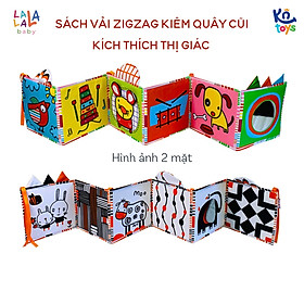 Sách Vải ZicZac Đa Tương Tác Kiêm Đồ Chơi Quây Cũi Kích Thích Thị Giác Cho Trẻ Sơ Sinh - Lalala Baby