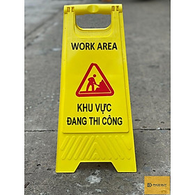 Hình ảnh BẢNG CẢNH BÁO ĐƠN VỊ ĐANG THI CÔNG CHỮ A