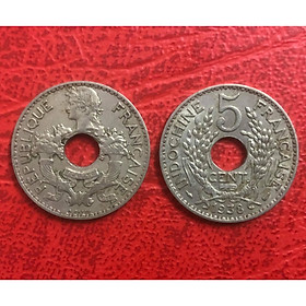 Mua Xu Việt Nam đông dương 5 cent Indochine sưu tầm