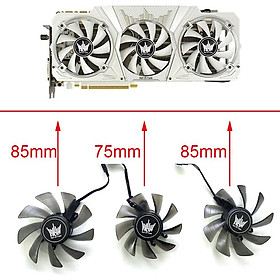 2 Chiếc Quạt Làm Mát Thay Thế 95MM GAA8S2U 4PIN Mới, Dành Cho Người Hâm Mộ Card Đồ Họa Phiên Bản AMP ZOTAC 1070 G-tx 1070Ti 1080Ti