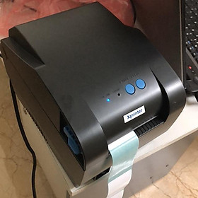 Máy in xprinter 365b in tem trà sữa siêu thị cửa hàng quần áo