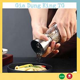 Mua Lọ xay tiêu inox 304  Lọ say tiêu cầm tay inox dung tích 180ml  lọ xay tiêu cầm tay tiện dụng - King