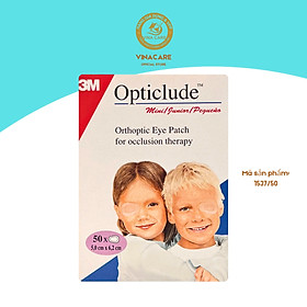 Combo 20 miếng dán mắt hỗ trợ nhược thị trẻ em 3M 1537 cỡ bé - Cho trẻ dưới 4 tuổi | Xuất xứ Ba Lan