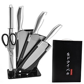 Bộ Dao Làm Bếp 6 Món Làm Từ Inox Bền Đẹp Cứng Chắc, Chống Gỉ Sét, Chống Ăn Mòn, An Toàn Khi Sử Dụng