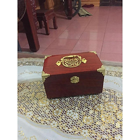 hộp đựng trang sức- mỹ phẩm bằng gỗ hương