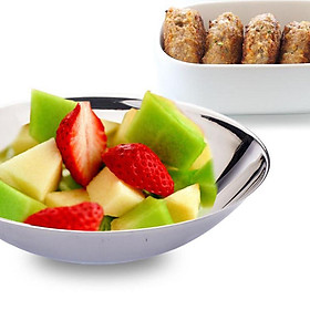 Reusable Snack Serving Tray Dessert Plate Salad Fruit Display Dish 16cm