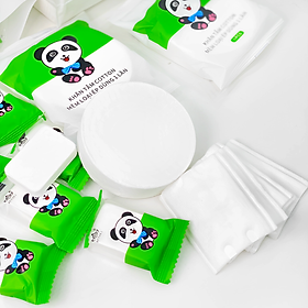 Mua Combo Bộ 4 Sản Phẩm Viên Nén Khăn Cotton Cao Cấp Kèm Bông Tẩy Trang