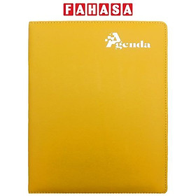 Sổ Bìa Da Agenda Trung - Kẻ Ngang 64 Trang - Fabico-XNI24 - Màu Da Bò
