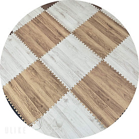 Set 20 Thảm xốp lót sàn vân gỗ 30x30x1cm