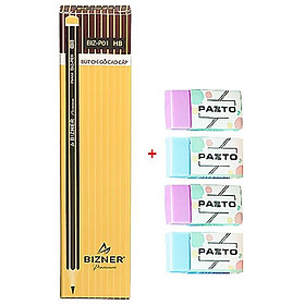 Hộp 10 Bút Chì Gỗ HB Cao Cấp Bizner BIZ-P01