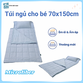 Túi ngủ cho bé MYM kích thước 70x150cm chất liệu vải Microfiber nhung