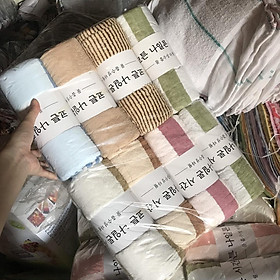 Khăn Tắm Lông Cừu Hàn Quốc Khổ Lớn 70x140cm Siêu Thấm Chất Cotton Cao Cấp