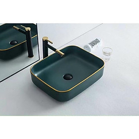 Mua chậu lavobo xanh dương  chậu rửa mặt để bàn đá