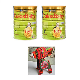 Combo 2 hộp Sữa Bột VitaDairy ColosBaby Gold 1+ (800g) tặng chú dê nhồi bông dễ thương