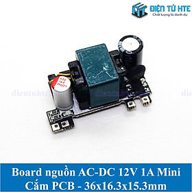 Mua Board nguồn 12V 1A Mini cắm PCB 36x16.3x15.3mm