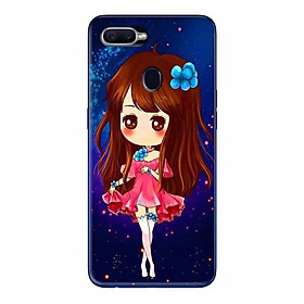 Ốp Lưng Dành Cho Điện Thoại Oppo F9 - Anime Cô Gái Váy Hồng