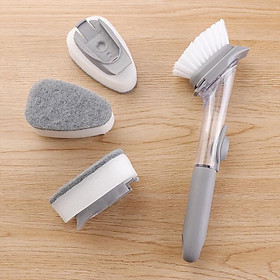 Mua Bàn chải Cọ Rửa Chén Bát Có Tay Cầm Và Ống Đựng Xà Phòng