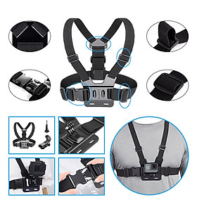 Camera Accessory Kit with J Hook Clip Chest Head Neck Mount for Cellphone Selfie