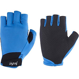 Găng tay thể thao chống nắng UPF50+ xanh da trời Zigzag GLV00403 size