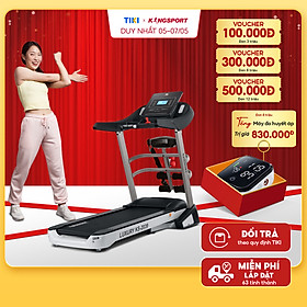 Máy chạy bộ tại nhà Kingsport Luxury KS-2039 có chức nâng dốc tự động, kèm theo đai massage và thanh gập bụng