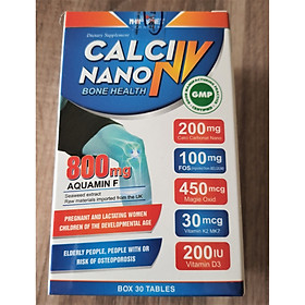 THỰC PHẨM BẢO VỆ SỨC KHỎE CALCI NANO NV - BỔ SUNG CANXI