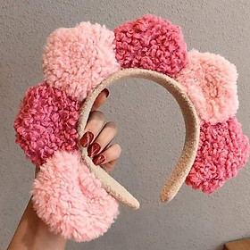 Băng đô rửa mặt hoa ngũ sắc ( tặng 1 dây cột hoa kaikaikiki)