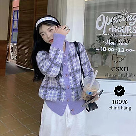 Hình ảnh Áo Khoác Cardigan nữ tay dài cổ tròn hàn quốc thời trang Haint Boutique Ak13