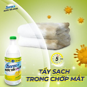 Nước tẩy trắng đa năng 6 in 1 - Zonrox Javel 1 lít hương chanh