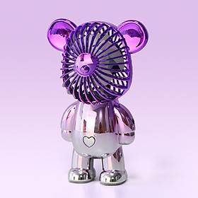 Mua Quạt mini để bàn  Quạt mini cầm tay hình gấu Bear.Brick nhiều màu sắc thiết kế nhỏ gọn  ngoại hình bắt mắt -  chế độ gió siêu mát